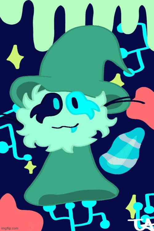 most recent art (character not mine, this is an artfight attack) | made w/ Imgflip meme maker