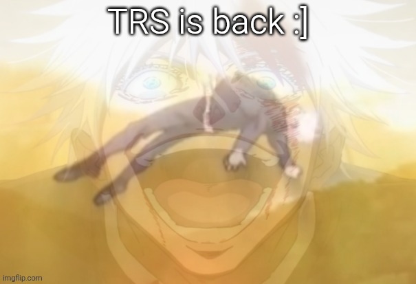 Mf on drugs fr | TRS is back :] | image tagged in mf on drugs fr | made w/ Imgflip meme maker
