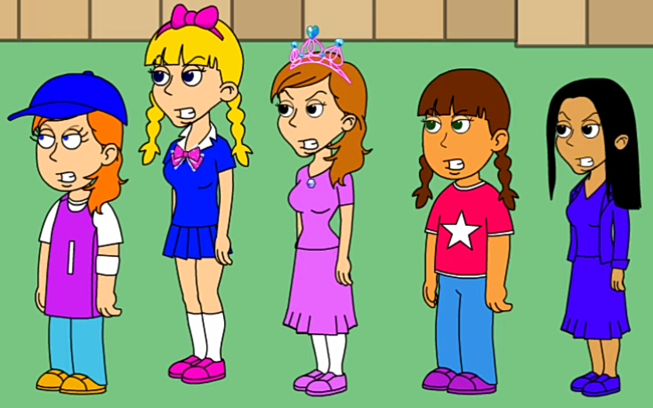 Angry Disney Junior Girls Blank Meme Template