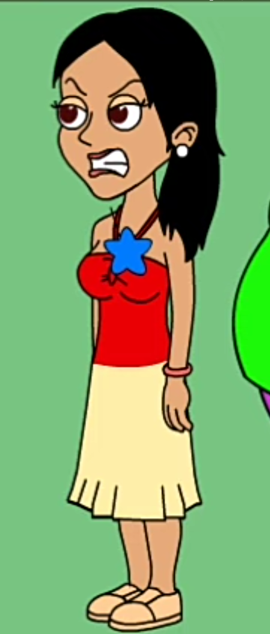 Angry Moana in GoAnimate Version Blank Meme Template