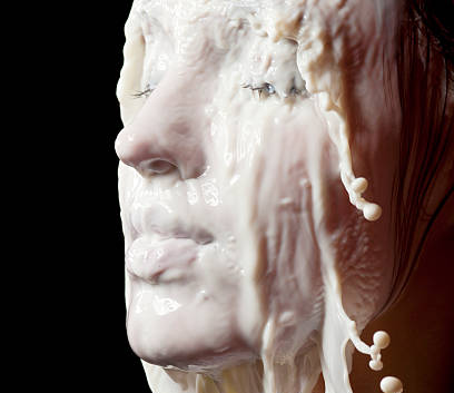 Milk on Face Blank Meme Template