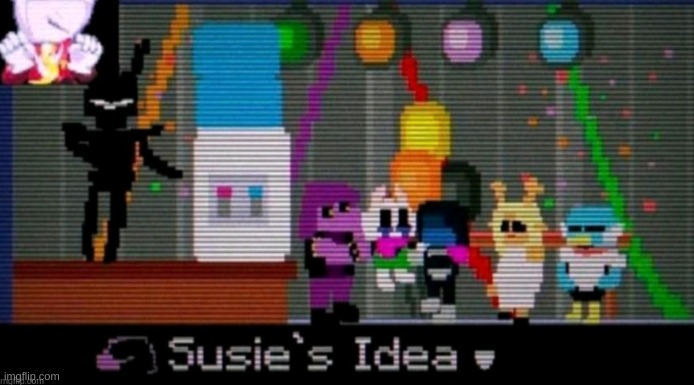 WAS THAT THE BITE OF TV TIME | image tagged in deltarune,fnaf | made w/ Imgflip meme maker