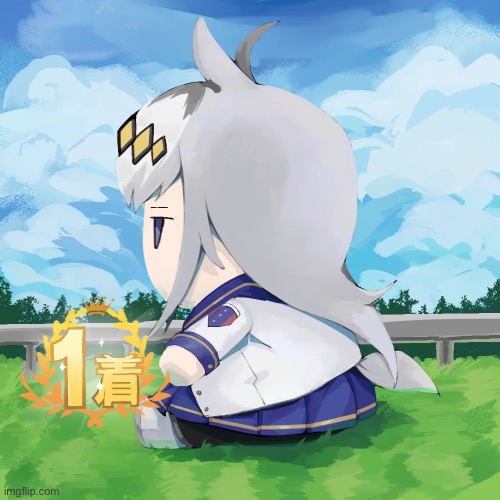 Fatass Oguri cap | image tagged in oguri cap,umamusume,fatass | made w/ Imgflip meme maker