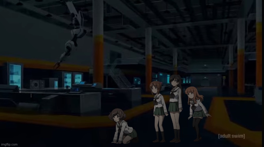 Anglerfish Team in the VenTech Lab | image tagged in girls und panzer,venture bros,parody,meme,crossover,edit | made w/ Imgflip meme maker