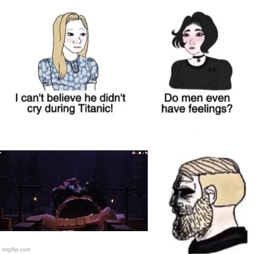 image tagged in crying chad,roblox doors,doors | made w/ Imgflip meme maker