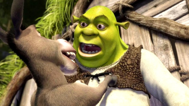 shrek donkey talking Blank Meme Template