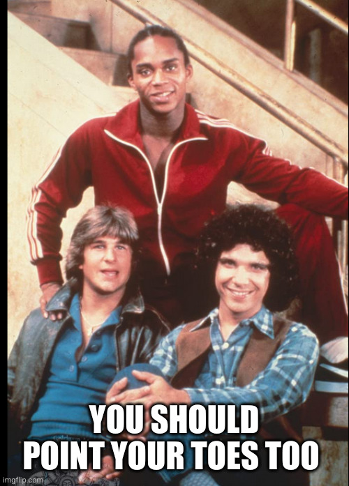 Fame Trio | YOU SHOULD POINT YOUR TOES TOO | image tagged in fame trio | made w/ Imgflip meme maker