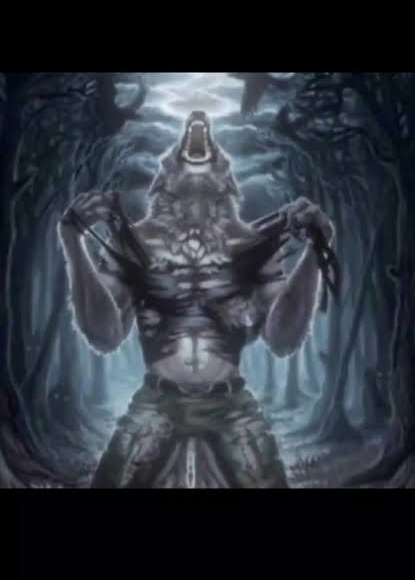 Werewolf shirtless Blank Meme Template