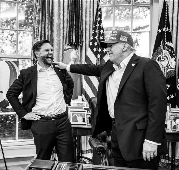 vance trump laugh Blank Meme Template
