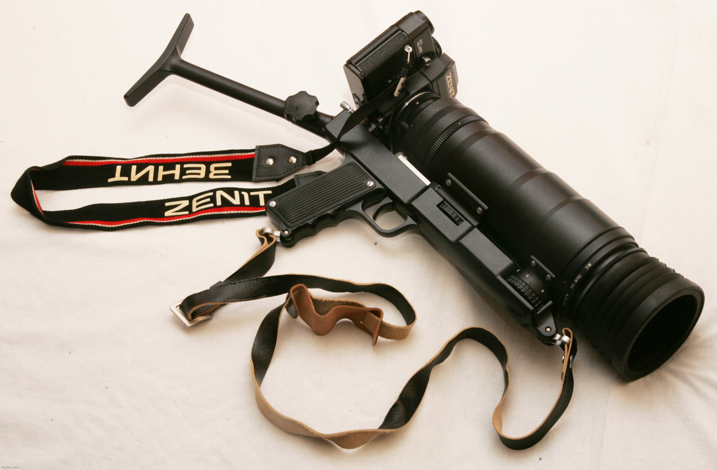Zenit FS-12 "Photosniper" How Is Looks Like And How Is Use? | image tagged in photosniper zenit fs-12,question,funny,oh wow are you actually reading these tags | made w/ Imgflip meme maker