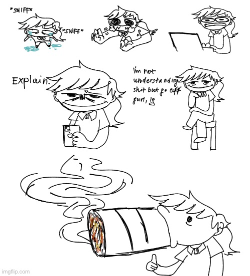 Ms paint reaction pics someone suggested me to trace my sona over | made w/ Imgflip meme maker