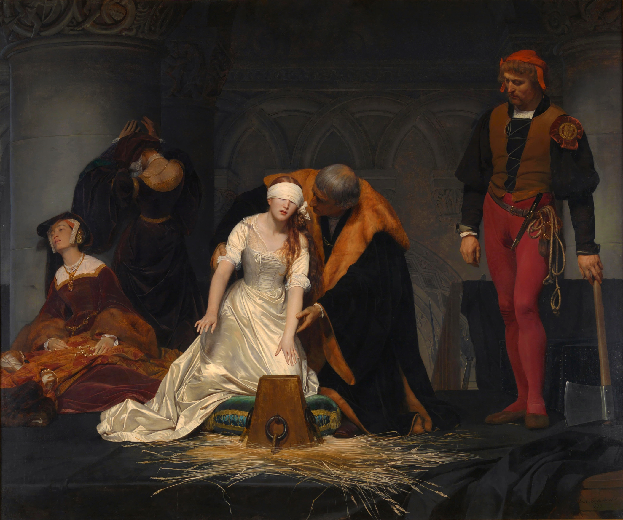Lady Jane Grey beheading execution Blank Meme Template