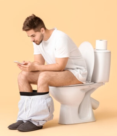 man on toilet Blank Meme Template