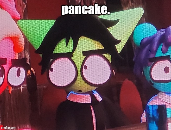 judgemental ass stare | pancake. | image tagged in judgemental ass stare | made w/ Imgflip meme maker