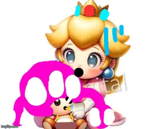 Baby Toadette's Diaper Explosion! Blank Meme Template