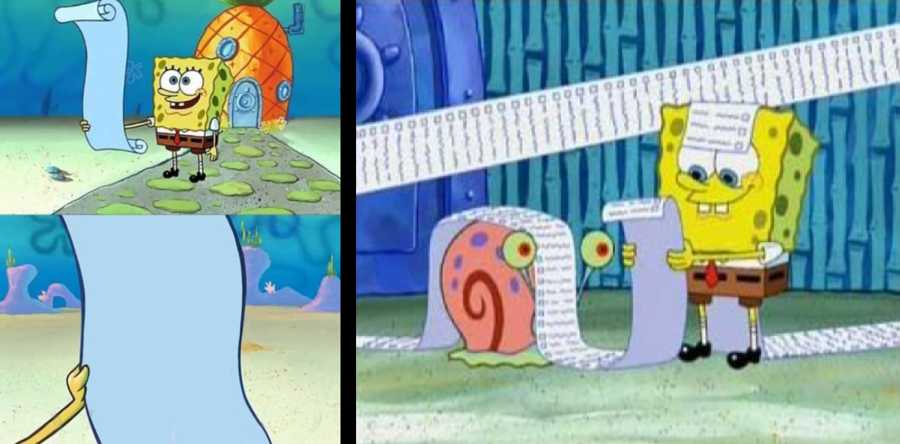 Short List Long List Blank Meme Template