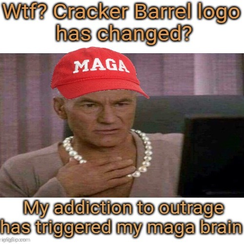 Pearl clutchers | image tagged in trump,maga pearl clutchers,cracker barrel crackers losing their minds | made w/ Imgflip meme maker
