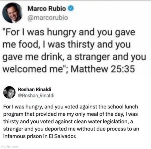 Oooof! | image tagged in hungry,thirsty,stranger,comeback | made w/ Imgflip meme maker
