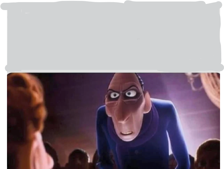 Anton Ego (big text) Blank Meme Template