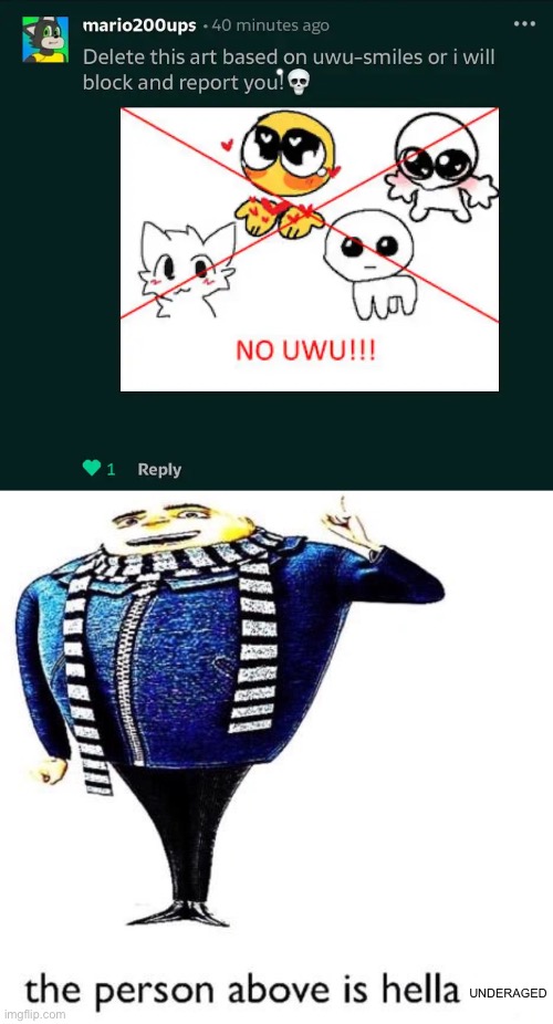 Most Mature Deviantart User: | UNDERAGED | image tagged in deviantart,cringe,dies from cringe | made w/ Imgflip meme maker