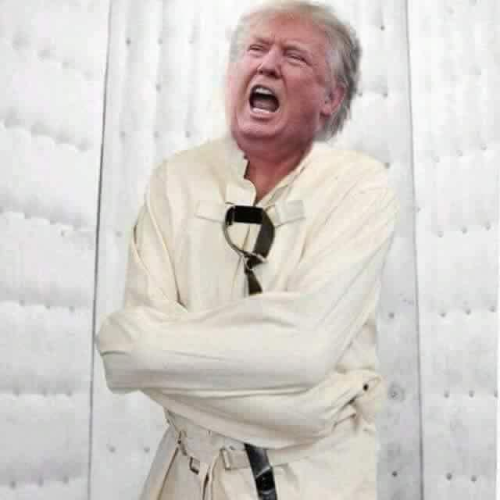 Trump senile dementia frontotemporal dementia crazy insane Blank Meme Template