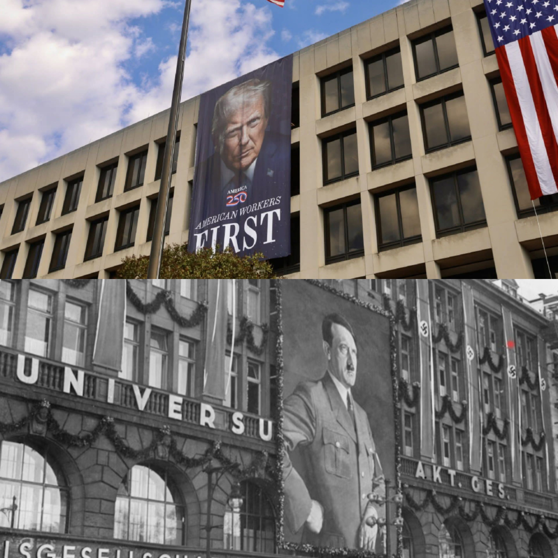 Hitler Trump Blank Meme Template