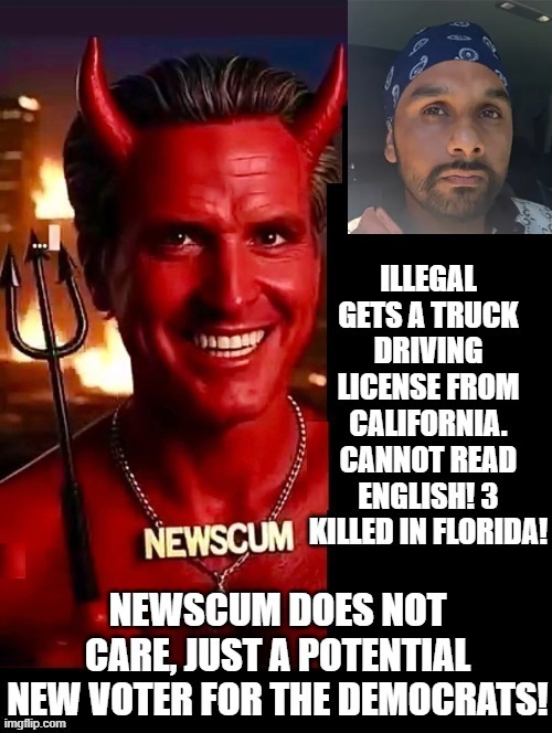 Devil Newscum! bring the trash from other countries to vote Democrat! I don't care how many real Americans die! | image tagged in the evolution of trash,the devil,sam elliott special kind of stupid | made w/ Imgflip meme maker