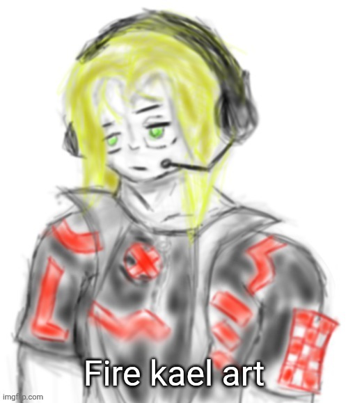 Kael (tysm c0p) | Fire kael art | image tagged in kael tysm c0p | made w/ Imgflip meme maker