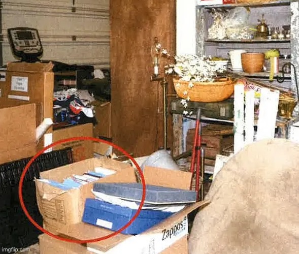 Classified documents in Joe Biden's garage | image tagged in classified documents in joe biden's garage | made w/ Imgflip meme maker