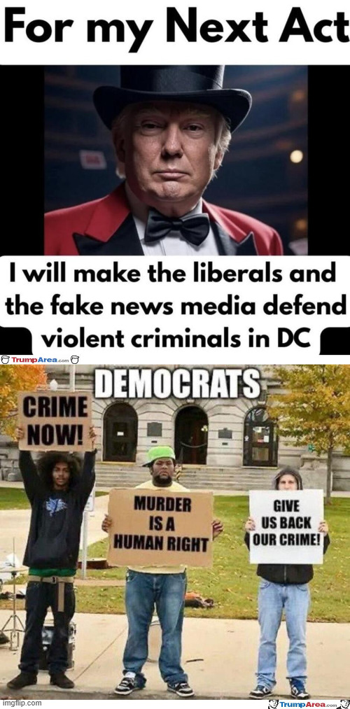 Anything Trump does, triggered libs will scream for the opposite... LOL | image tagged in trump,for my next trick,get libs to scream again | made w/ Imgflip meme maker