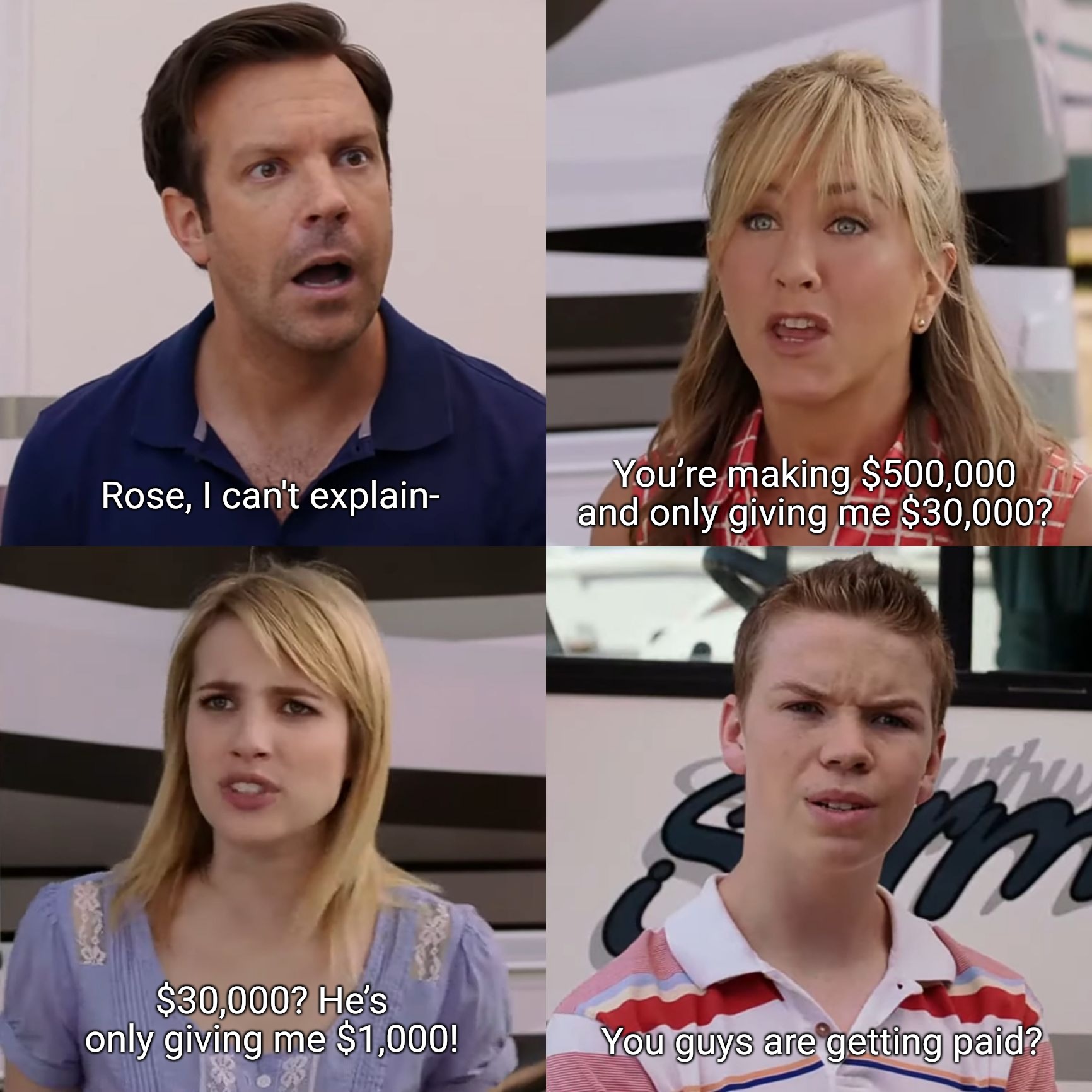 You guys are getting paid? Blank Meme Template