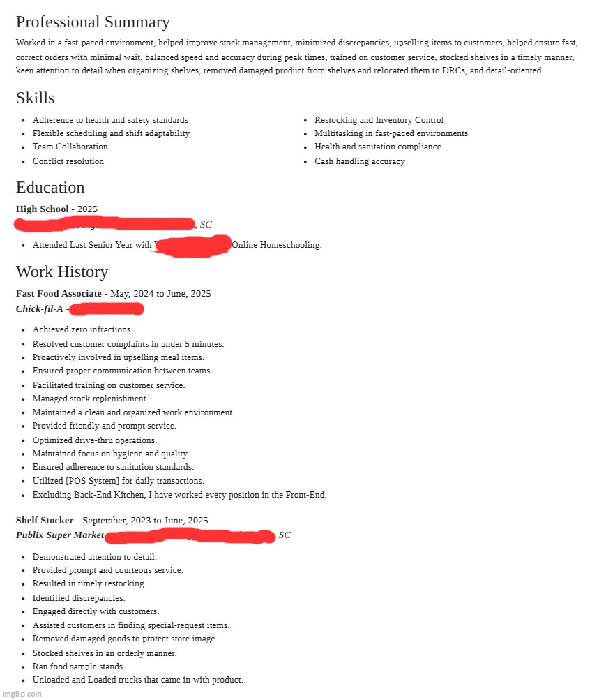 this is my resume dawg if im not landing this position ima crash tf out | made w/ Imgflip meme maker