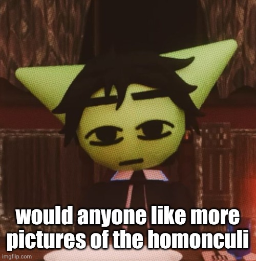vrochacho what | would anyone like more pictures of the homonculi | image tagged in vrochacho what | made w/ Imgflip meme maker