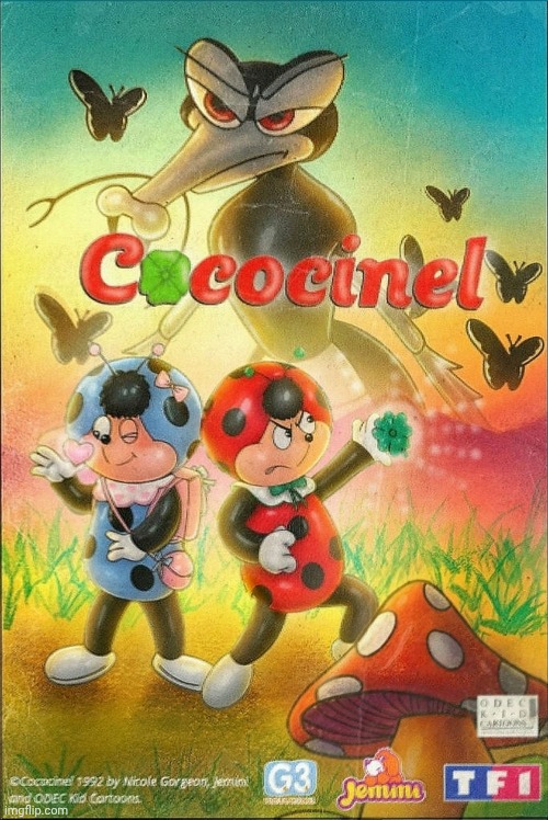 Cococinel 1992 (Cocomiel) ladybug heroine cartoon magic clover | made w/ Imgflip meme maker