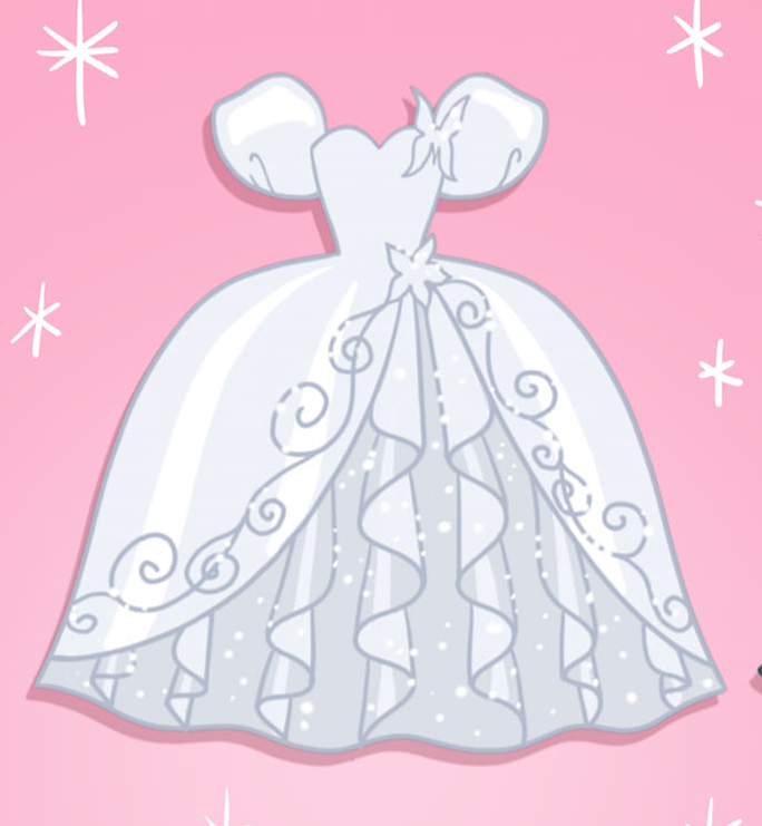 Giselle's Wedding Dress Blank Meme Template