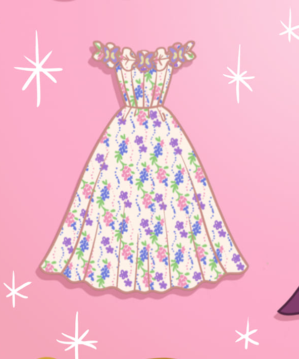 Giselle's Light Colored Dress Blank Meme Template