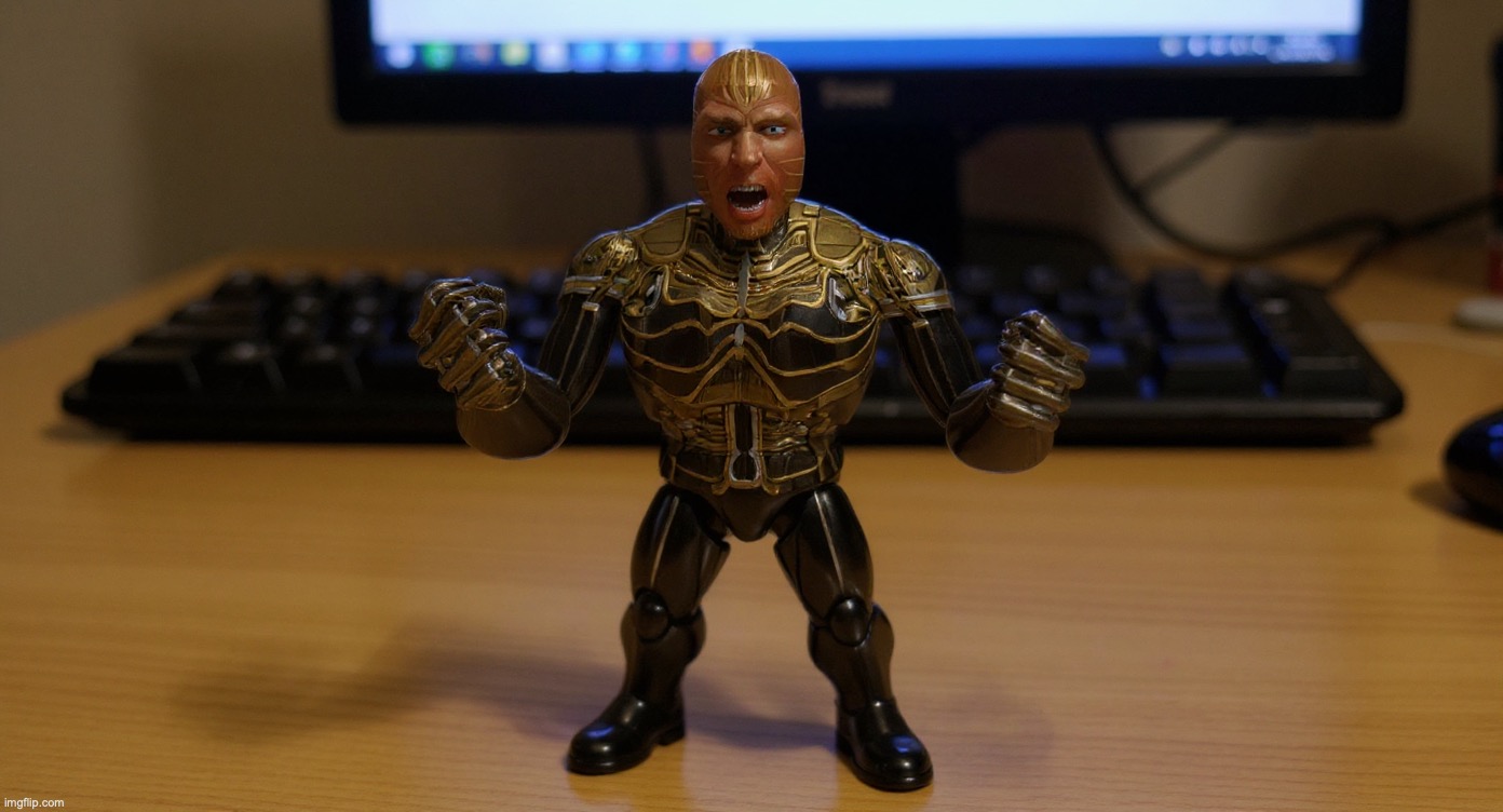 Does anyone remember those limited edition "Lawnmower Man" collectible action figure toys? | made w/ Imgflip meme maker