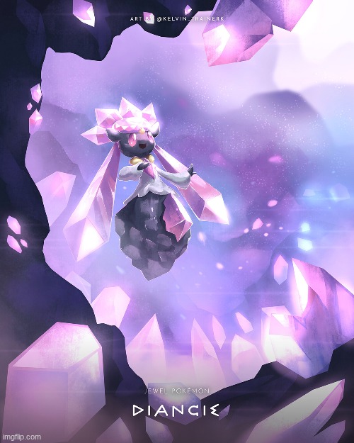 Diancie fanart.mp3 | image tagged in fanart | made w/ Imgflip meme maker