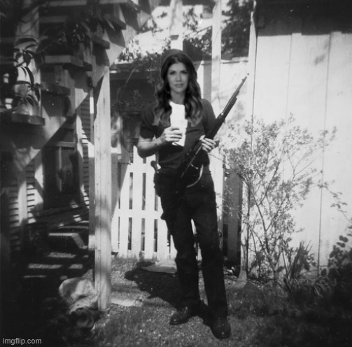 Killer of Camrlot | image tagged in killer of camrlot,caught dead handed,lea h oswald,dead puppy,maga murderer,fasicit femme fatale | made w/ Imgflip meme maker