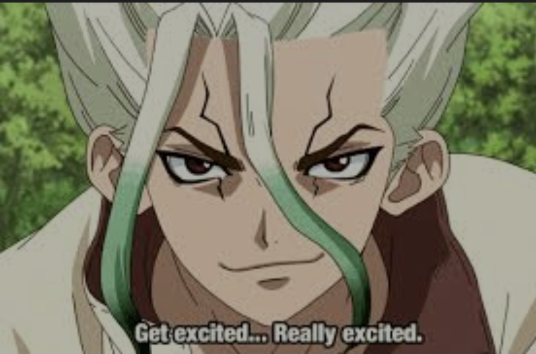 Anime optimism Excited Blank Meme Template
