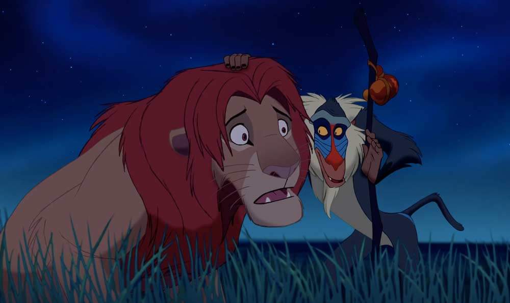 Rafiki to Simba: "Look Harder" Blank Meme Template