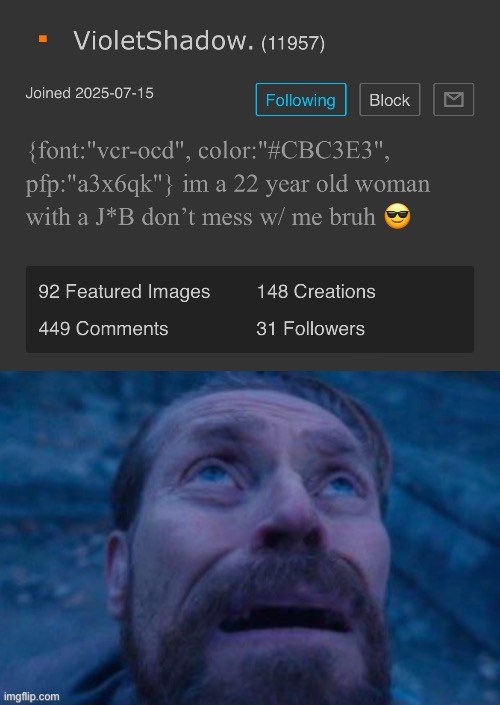 image tagged in scared guy i don't know his name | made w/ Imgflip meme maker