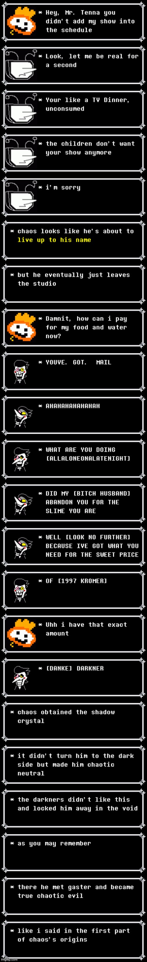 chaos’s origins finally meets the full circle | made w/ Imgflip meme maker