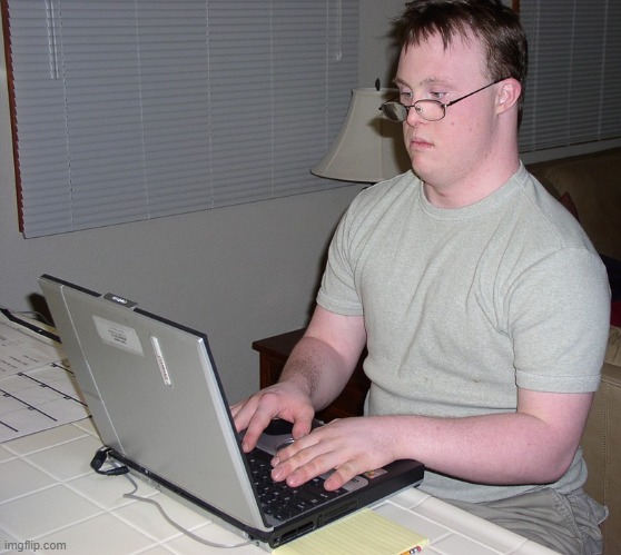 Down Syndrome Nerd | image tagged in down syndrome nerd | made w/ Imgflip meme maker