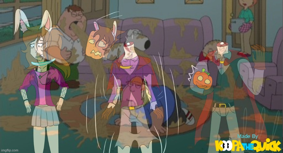 DeviantArt In A Nutshell | image tagged in headless horseman,family guy | made w/ Imgflip meme maker