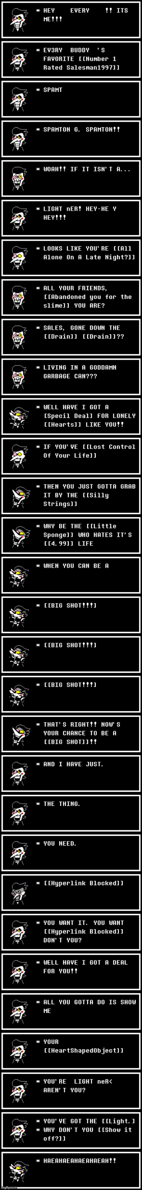 Spamton fight text | made w/ Imgflip meme maker
