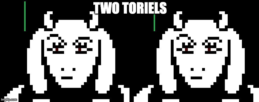 TWO TORIELS | image tagged in undertale - toriel | made w/ Imgflip meme maker