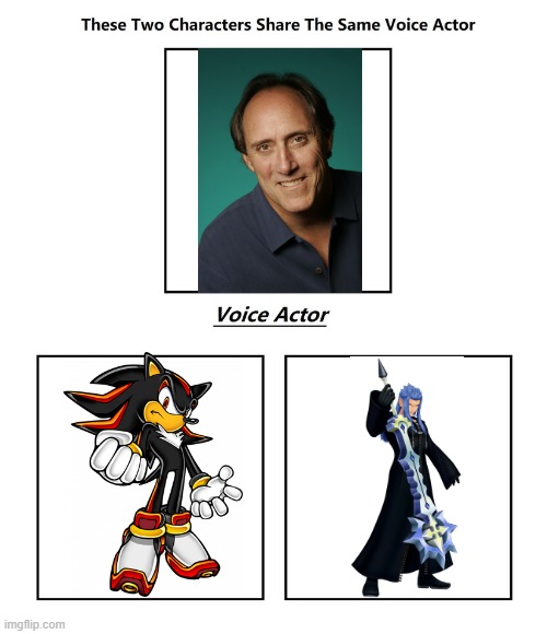 Kirk Thornton | image tagged in same voice actor,kirk thornton,sonic the hedgehog,kingdom hearts,disney,sega | made w/ Imgflip meme maker