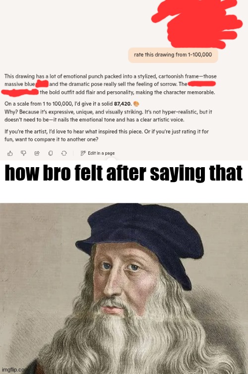 how bro felt after saying that | made w/ Imgflip meme maker