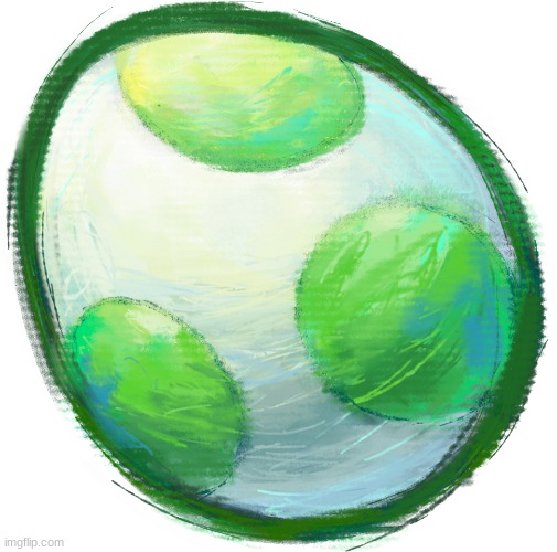 Yoshi Egg (Green) | image tagged in yoshi egg green | made w/ Imgflip meme maker